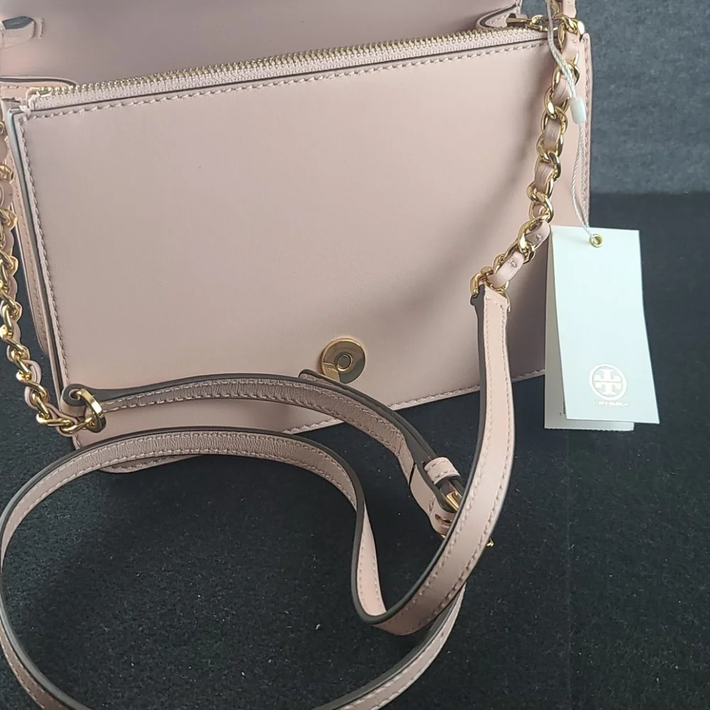 Tory Burch Pink Quilted Crossbody Bag - Picture 6 of 10